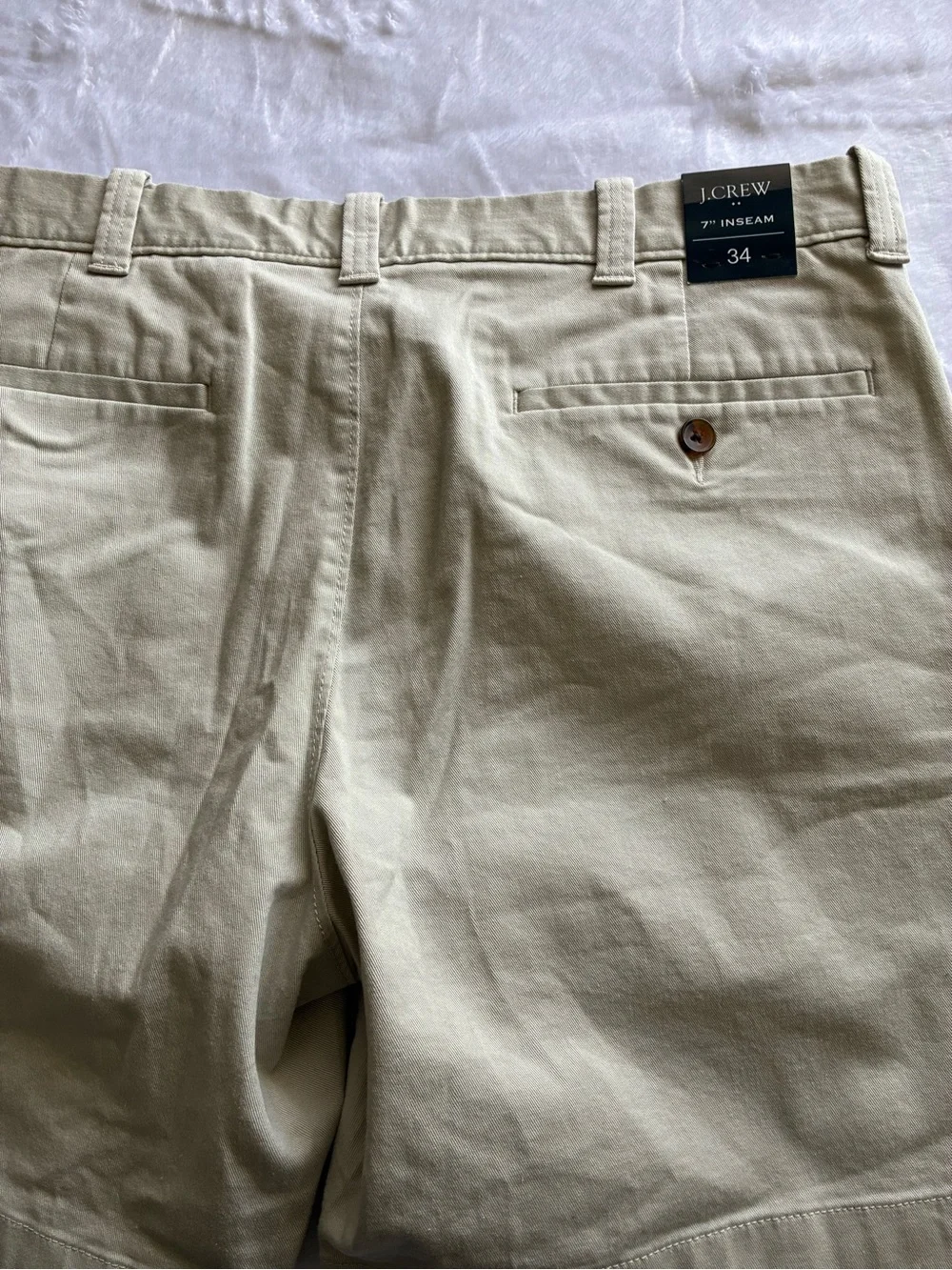J. Crew Light Blue Micro-Pattern Button-Down with White Shorts